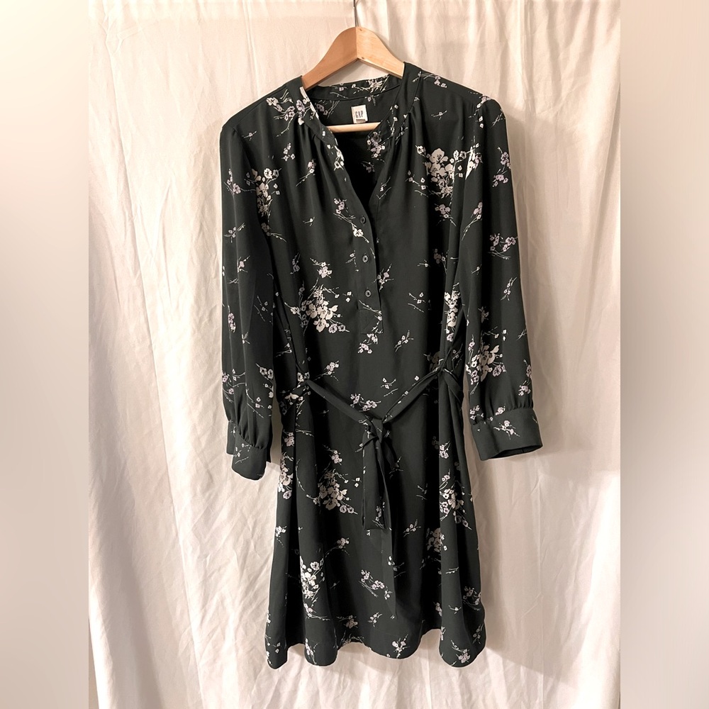 Floral Black Dress